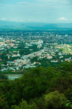 Tayland 'ın Chiangmai eyaletinin şehir manzarası.