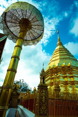 Chiangmai bölgesindeki Phrathat Doi Suthep tapınağı, Tayland.