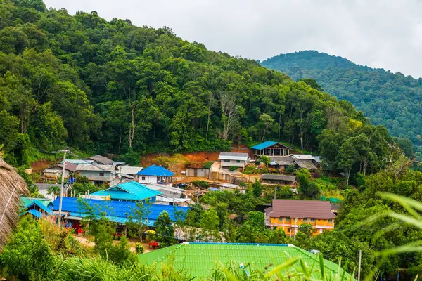 Country Village Mountain Thailand — Stock Photo, Image