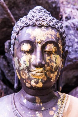 Doğal geçmişi olan Buda heykeli, Tayland