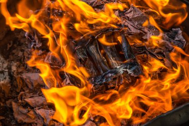 Tayland 'da Çin Yeni Yıl Festivali' nde Joss kağıtlarını yak.