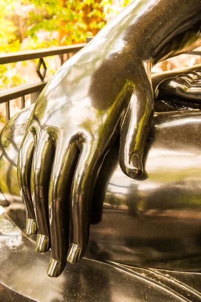 stock image Hand of black buddha, Thailand.