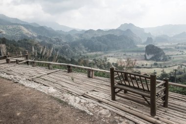 Phu Langka Ulusal Parkı, Tayland Güzel Manzarası.