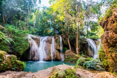 Tansawan Şelalesi Doi Phu Nang Ulusal Parkı, Tayland.