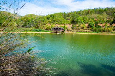 Chiangrai, Tayland 'daki Wangmajshar Gölü Manzarası
