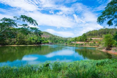 Chiangrai, Tayland 'daki Wangmajshar Gölü Manzarası