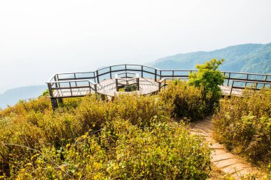 Kew Mae Pan görünümü Doi Inthanon Tabiat Parkı, Tayland