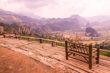 Phu Langka Ulusal Parkı, Tayland Güzel Manzarası.