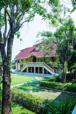 Tayland 'daki Dara Pirom Sarayı manzarası
