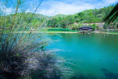 Chiangrai, Tayland 'daki Wangmajshar Gölü Manzarası