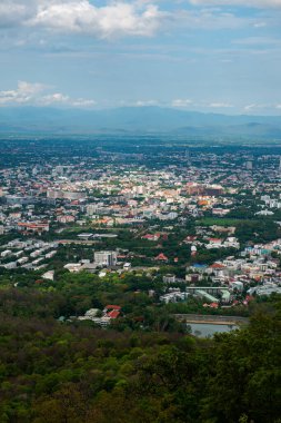 Tayland 'ın Chiangmai eyaletinin şehir manzarası.