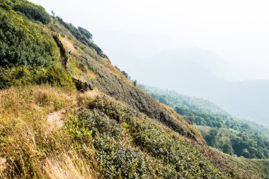 Kew Mae Pan görünümü Doi Inthanon Tabiat Parkı, Tayland