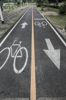 Tayland 'da bisiklet yolu..