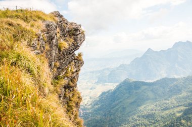 Chiangrai, Tayland 'daki Phu Chi Fa Dağı manzarası.