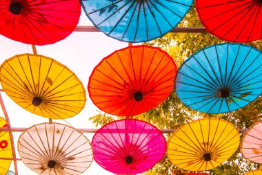 Tayland ana şemsiyesinin arka planı, Tayland.