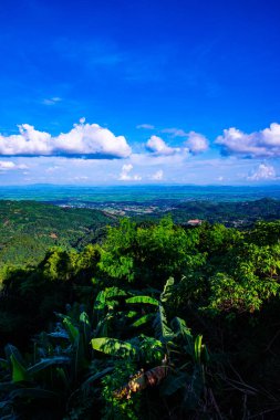 Dağ manzarası Doi Tung bakış açısından, Chiang Rai vilayeti.