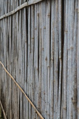 Tayland bambu duvarının arka planı