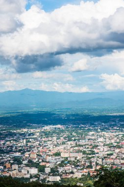 Chiangmai şehri Tayland 'a bakıyor..