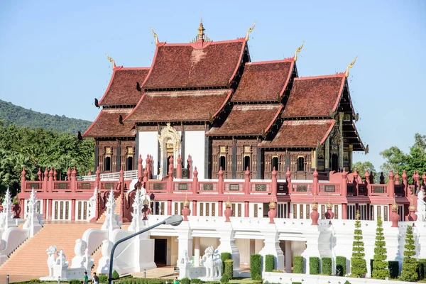 Pabellón Real Edificio Hor Kham Luang Provincia Chiang Mai Tailandia — Foto de Stock
