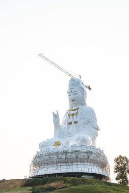 Quan Yin heykeli Huay Plakang tapınağında yapım aşamasında, Tayland