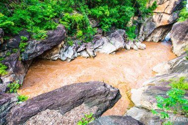 Ob Luang Ulusal Parkı, Tayland 'da sel baskını.