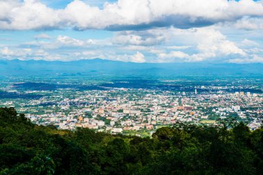Chiangmai şehri Tayland 'a bakıyor..