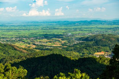 KM 12 'den bakıldığında dağ manzarası, Chiang Rai vilayeti.