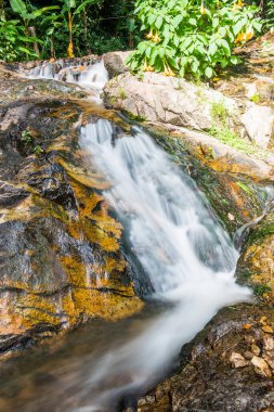 Mae Kampong Şelalesinde Su Akıntısı, Tayland.