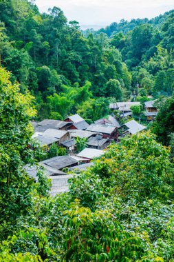Tayland 'da ormandaki küçük bir köy..