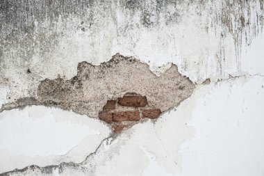 Tayland 'daki eski tuğla duvarın arka planı.