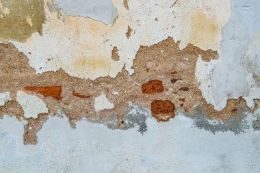 Tayland 'daki eski tuğla duvarın arka planı.