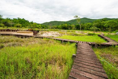 Tayland 'ın Chiang Mai eyaletindeki Thephanom kaplıcaları.