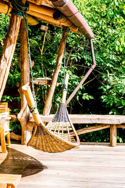 Tayland 'da Bambu hamağı.