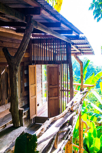 Some part of Thai native house, Thailand.