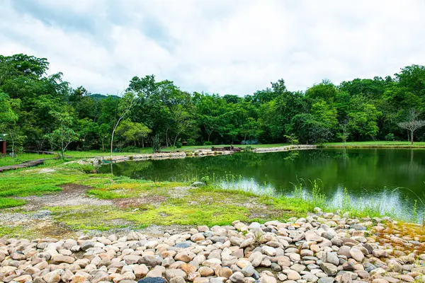 Tayland 'ın Chiang Mai eyaletindeki Thephanom kaplıcaları.