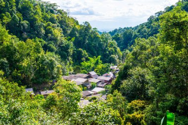 Tayland 'da ormandaki küçük bir köy..