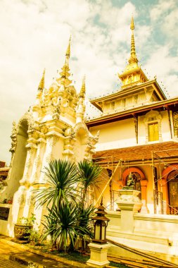 Chiangmai, Tayland 'daki Darabhirom Ormanı Manastırı' ndan Phra Chao Than Jai Mondop.