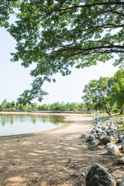 Tayland 'ın Chiangmai ilindeki Huay Tueng Tao Gölü manzarası.