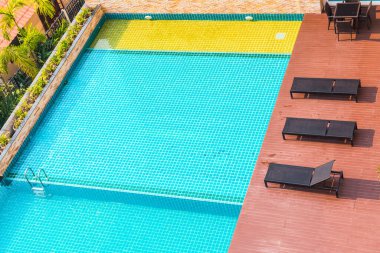 Bahçe, Tayland 'da Yüzme Havuzu.