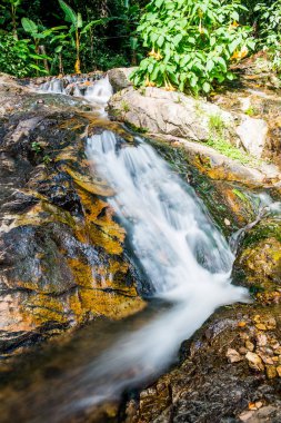 Mae Kampong Şelalesinde Su Akıntısı, Tayland.