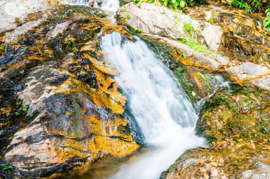 Mae Kampong Şelalesinde Su Akıntısı, Tayland.
