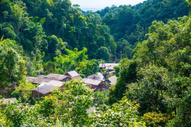 Tayland 'da ormandaki küçük bir köy..
