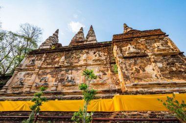 Ancient pagoda in Chet Yod temple, Chiang Mai province.