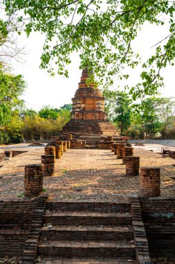Panorama view of I-Kang temple or Wat I-Kang, Chiang Mai province.