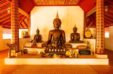 Black Buddha Statue of Wat Pha Lat, Chiang Mai Province.