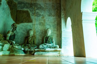 Ancient Buddha Statue of Wat Pha Lat, Chiang Mai Province.