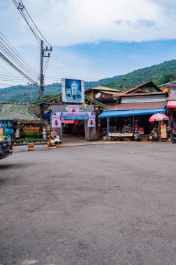 CHIANG MAI, THAILAND - May 17, 2020 : Doi Pui Mong hill tribe village at Doi Suthep Pui national park, Thailand.