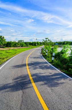 Landscape of Rong Tio Reservoir in Phu Kam Yao district, Phayao province.