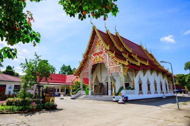 NAN, THAILAND - November 5, 2020 :  Thai Style Church in Prang Temple, Nan Province.