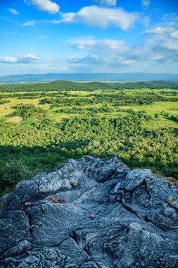 Natural View at Pha Hua Reua Cliff in Phayao Province, Thailand.